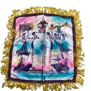 Vintage 1940s/50s US Navy sweetheart pillowcase